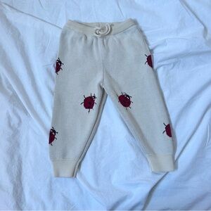Konges slojd knit ladybug pants size 12 months